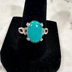 Vintage Sterling Silver Turquoise Ring